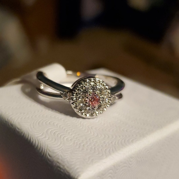 Ring Bomb Party Jewelry - Light pink topaz ring size 7